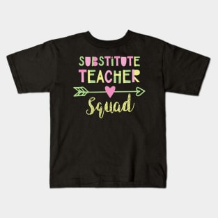 Substitute Teacher Squad Kids T-Shirt